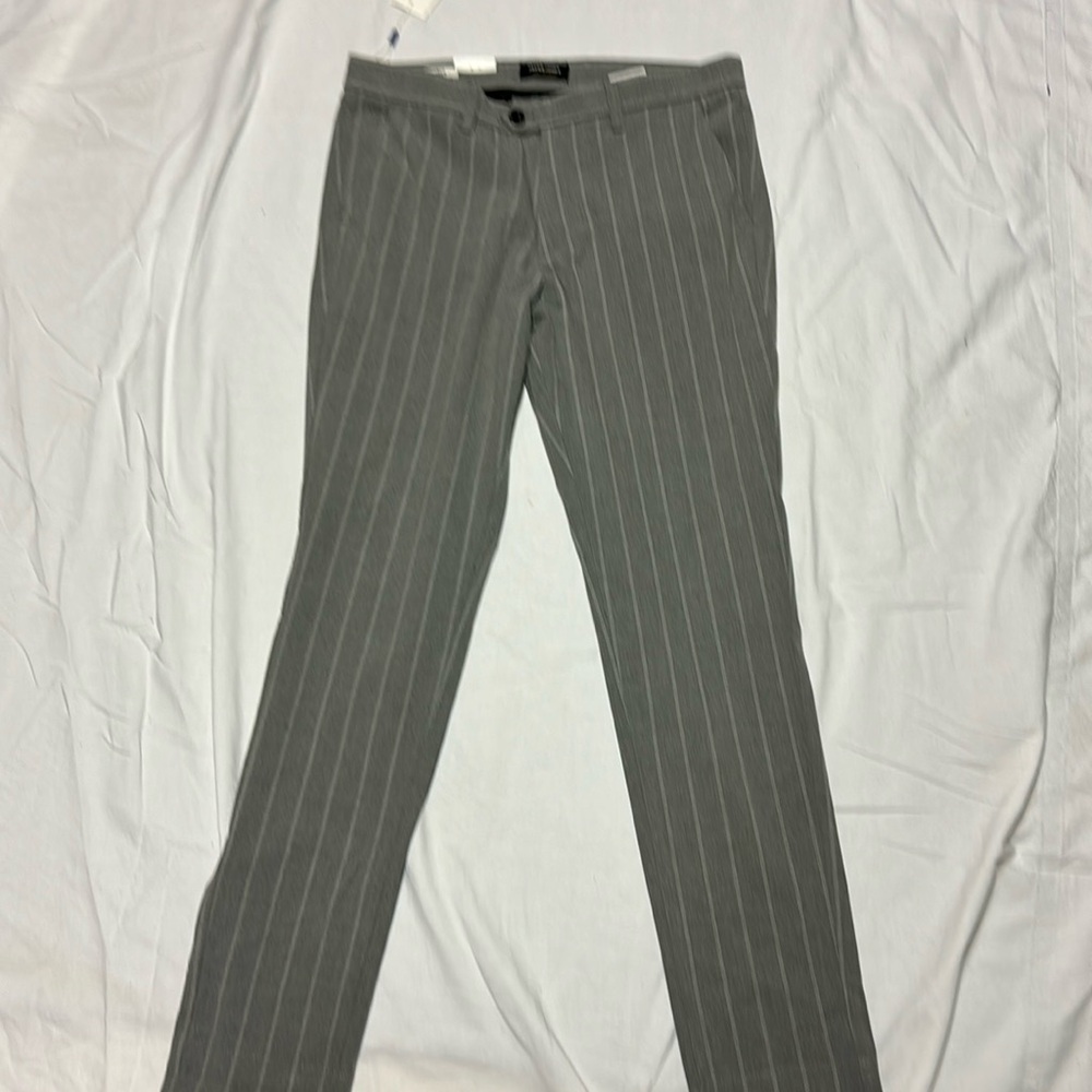 New With Tag Jack and Jones pants Men’s Pinstripe Grey Dress pants  Size 33x34